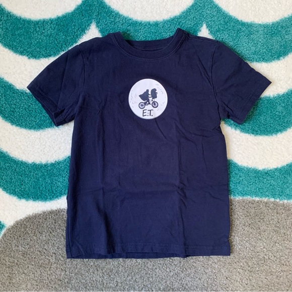 Janie and Jack E.T. Flying Bike Graphic Tee (Navy/White) Size 6 - Picture 2 of 6